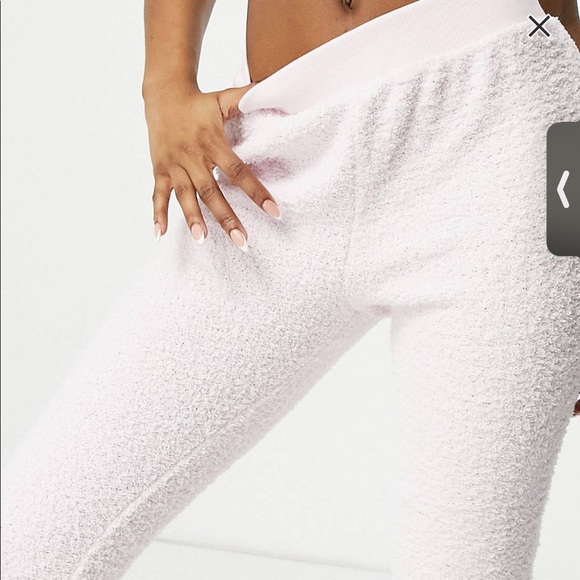 ASOS lounge fluffy cami set in pink - Picture 3 of 5